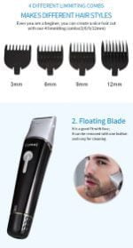 Kemei KM-1015 10 in 1 Rechargeable Hair Trimmer Multifunction Electric Shaver - Image 6