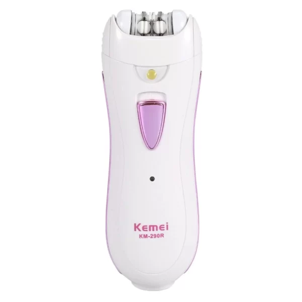 Kemei KM-290R Women Epilator Hair Remover Mini Rechargeable