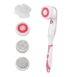 Electric Bath Body Cleansing Brush Massage CNAIER Long Handle Body Brush Relaxation Spa Shower Tool Body Brush Scrubber AE-8284