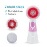 2-1 Body Bath Brush with Stone Message for dead skin Foot File remove AE-8288C