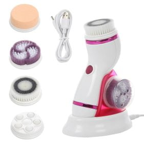 4 in 1 Face Massager Cleaner Brush Rechargeable Electro Traders