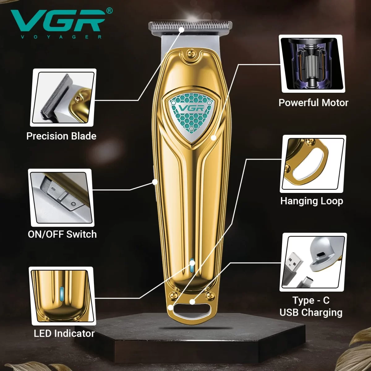 71DTUF1yaOL._SL1500 VGR V-911 Professional Hair Trimmer - Image 3