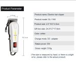 Daling DL-1165 Direct & Rechargeable Hair Clipper