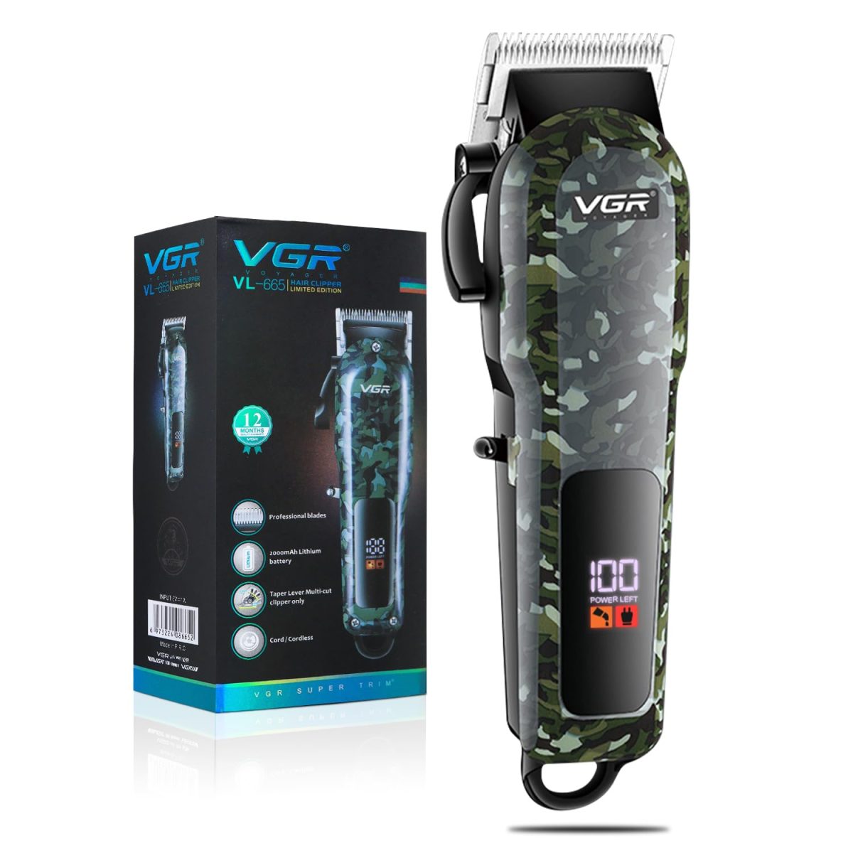 61SNP4zFkIL._SL1500_ VGR V-665 Professional Hair Clipper - Image 2